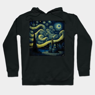 [AI Art] Starry Night, as per AI Hoodie